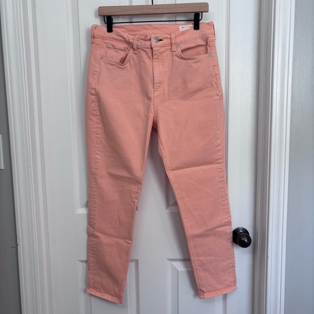 Peach High Rise Skinny Jeans | rag & bone Size 29
